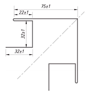 Планка угла сложного наружного для блок-хауса и евробруса 2000х75х75х32 мм